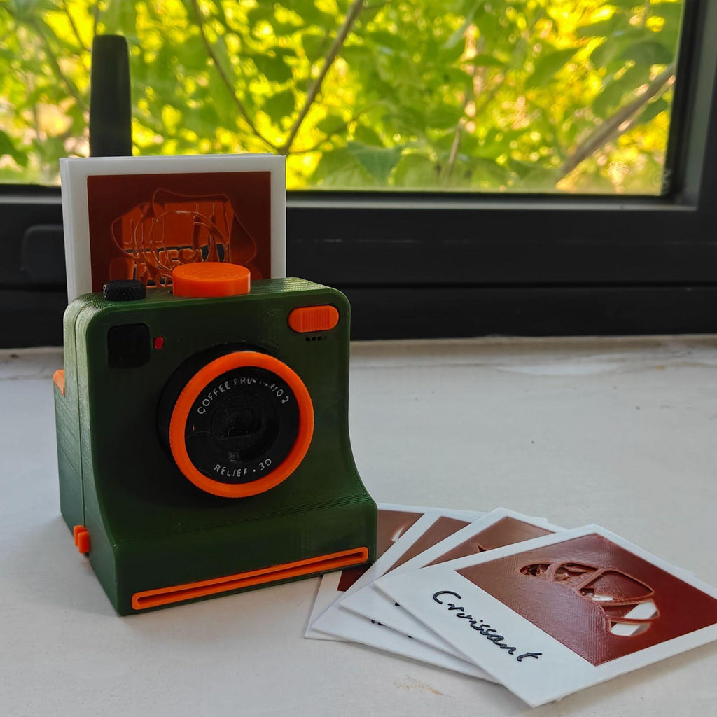 3D-printed Coffee Latte Art Camera