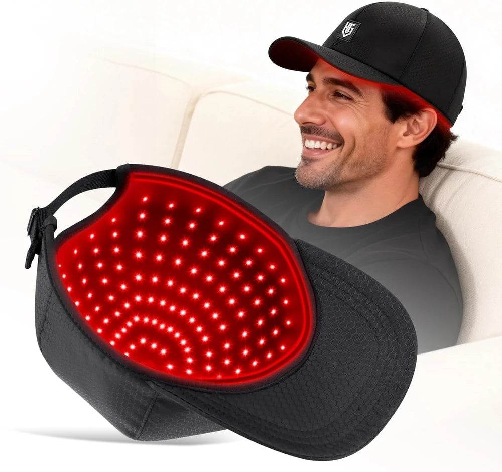 Cordless Red Light Therapy Baseball Hat