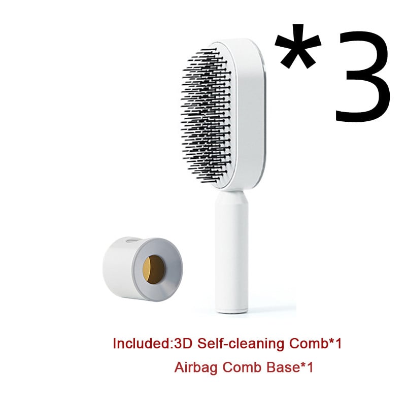 Self-Cleaning Hair Brush with Airbag Massage Scalp Comb
