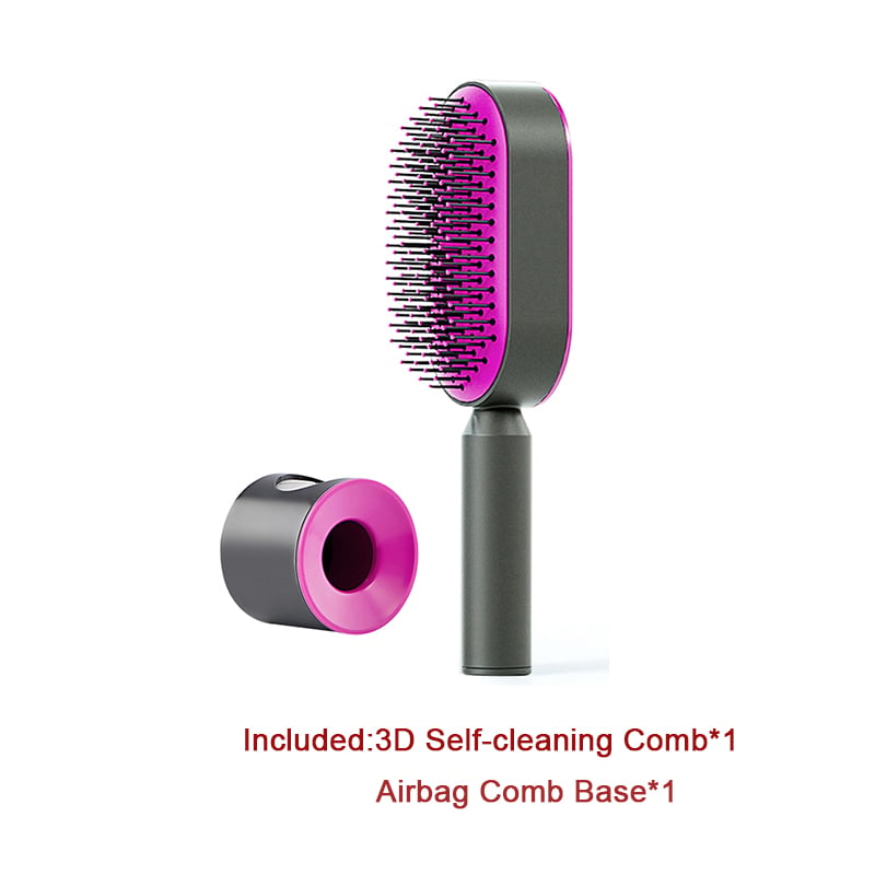 Self-Cleaning Hair Brush with Airbag Massage Scalp Comb