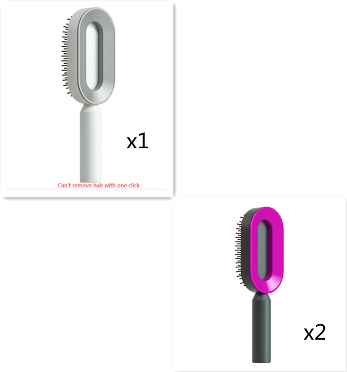 Self-Cleaning Hair Brush with Airbag Massage Scalp Comb