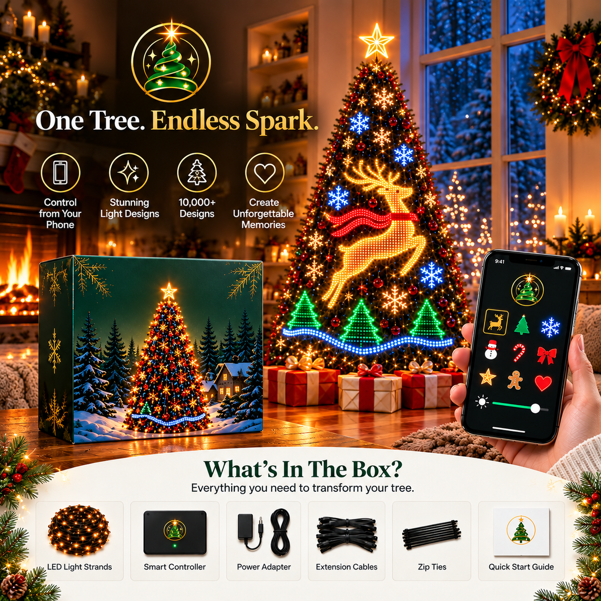 S&D™ ChristmasGlow Smart Lights