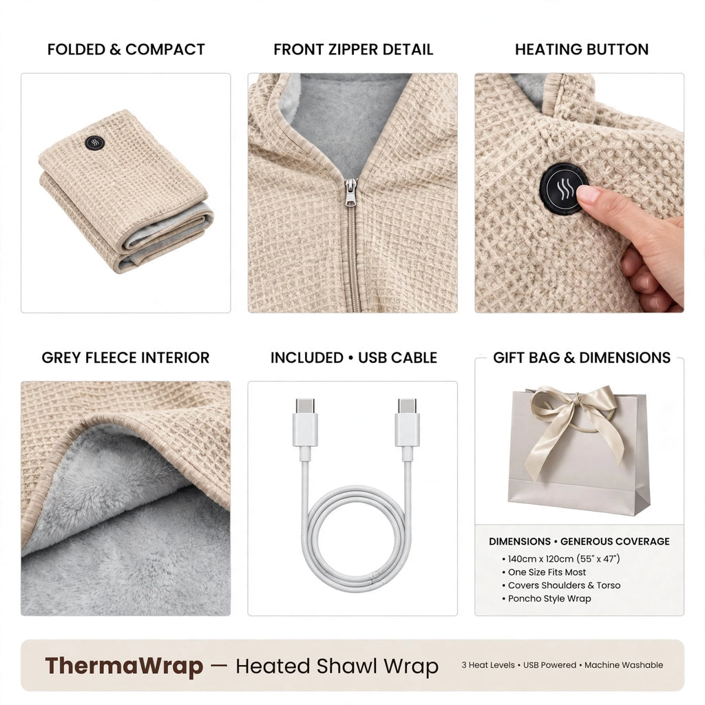 USB Heated Graphene Blanket with 3 Heat Settings