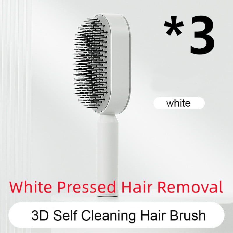 Self-Cleaning Hair Brush with Airbag Massage Scalp Comb