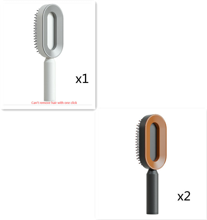 Self-Cleaning Hair Brush with Airbag Massage Scalp Comb