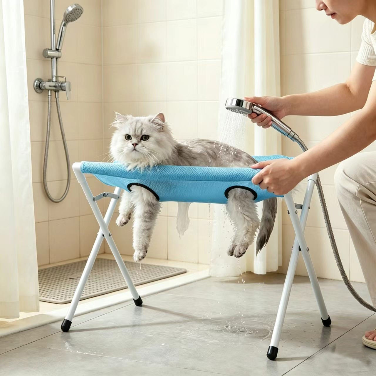 Foldable Pet Bathing Hammock
